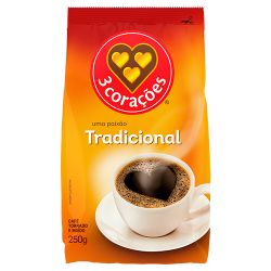 Café Tradicional 3 Corações 250g